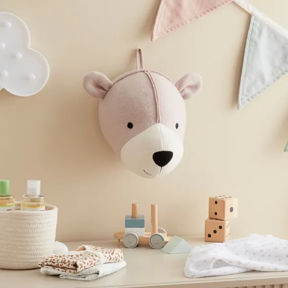 Bear Wall Head Decor - Peach image