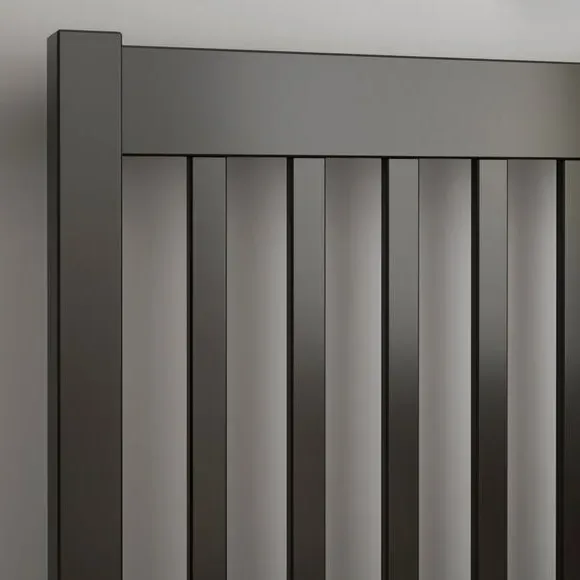 Bed Frame with Sprung Slats - Black, Pine