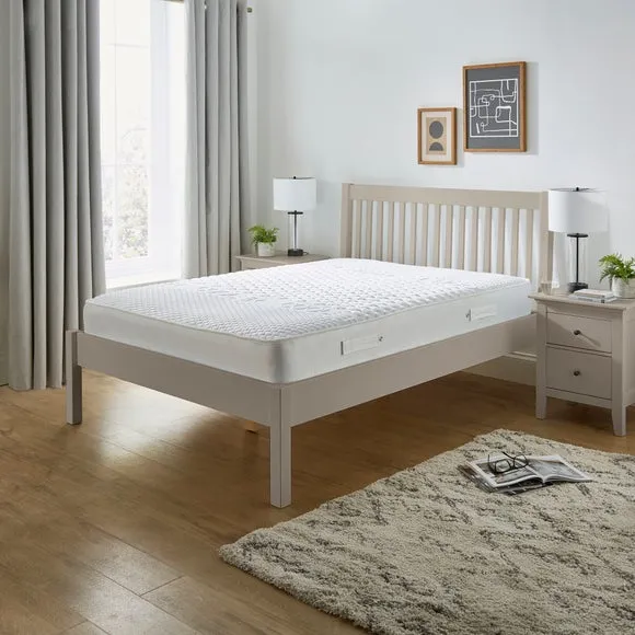 Bed Frame with Sprung Slats - Natural, Pine