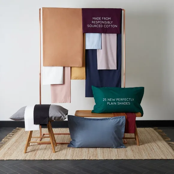 Bed Valance with 38cm Skirt - Dove, Cotton