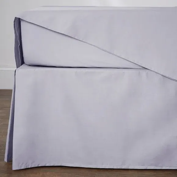 Bed Valance with 38cm Skirt - Lilac, Cotton