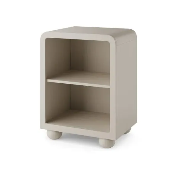 Bedside Table with Open Shelf - Natural