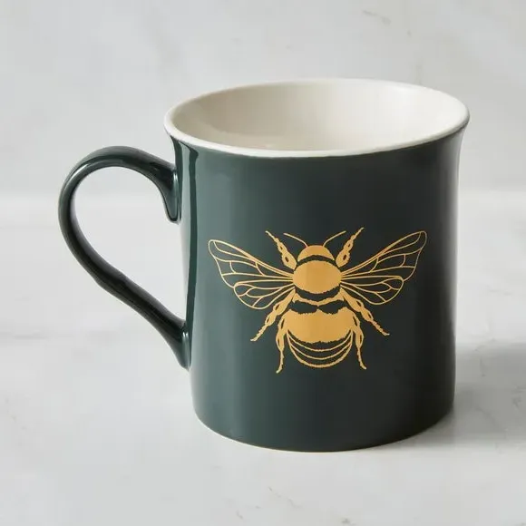 Bee Print Mug - Multicolor, Ceramic image