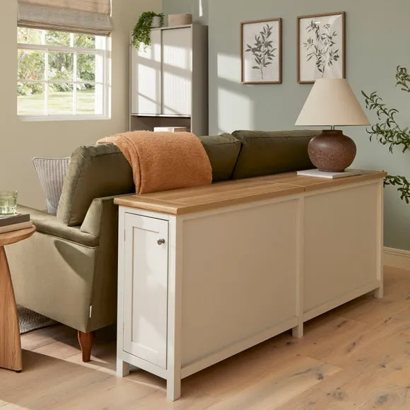 Behind Sofa Storage Unit - Stone, Wood