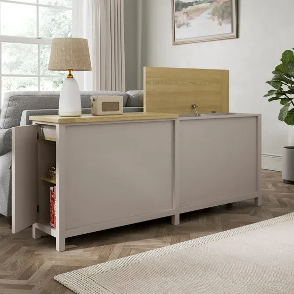 Behind Sofa Storage Unit - Stone, Wood