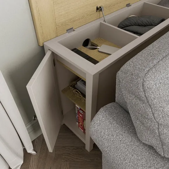 Behind Sofa Storage Unit - Stone, Wood