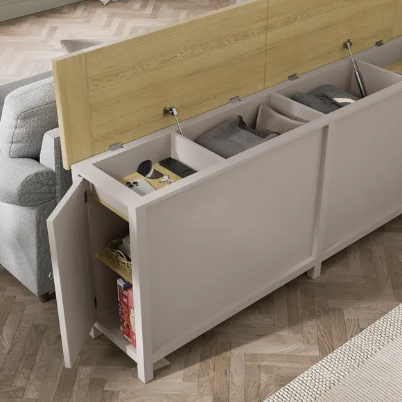 Behind Sofa Storage Unit - Stone, Wood