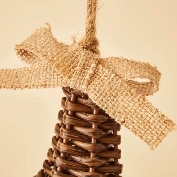 Bell Hanging Decoration - Brown, Rattan