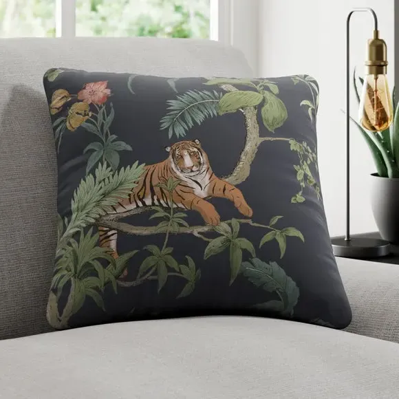 Bengal Cushion Cover - Slate, Velvet