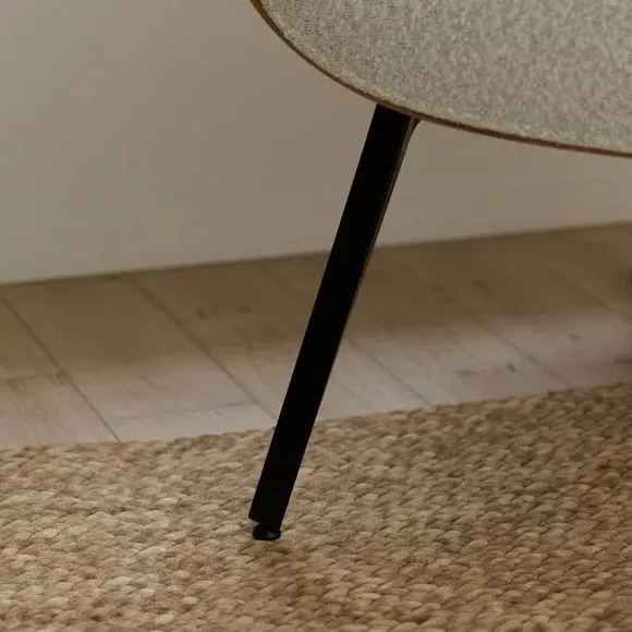 Bentwood Accent Chair - Natural, Boucle