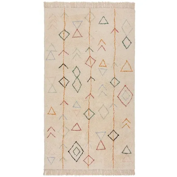 Berber Cotton Rug - Multicoloured, Cotton