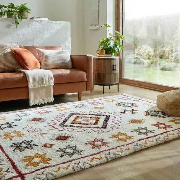Berber Rug Handcrafted - Multicoloured, Wool image