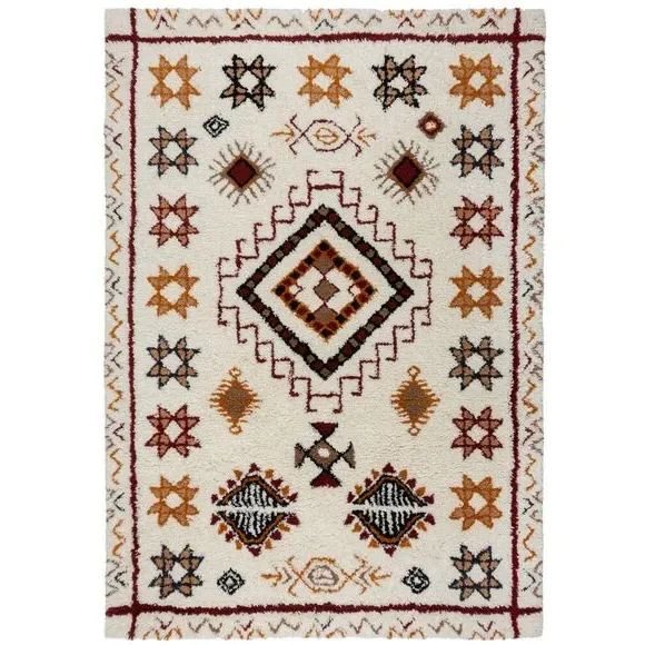 Berber Rug Handcrafted - Multicoloured, Wool