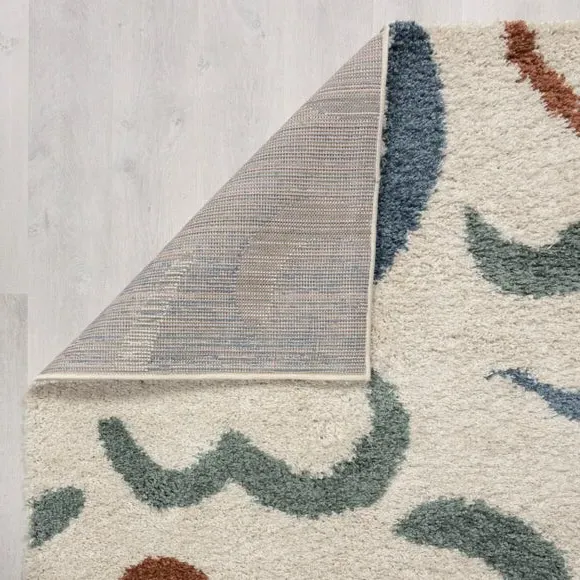 Berber Rug with Shaggy Pile - Multicoloured