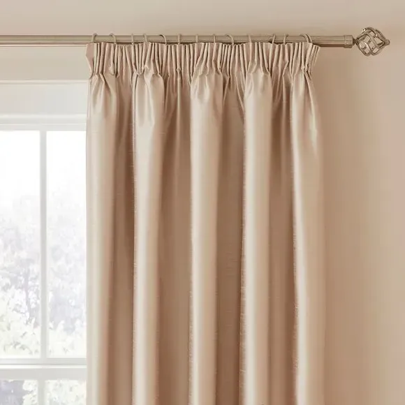 Blackout Curtains with Pencil Pleat - Ivory