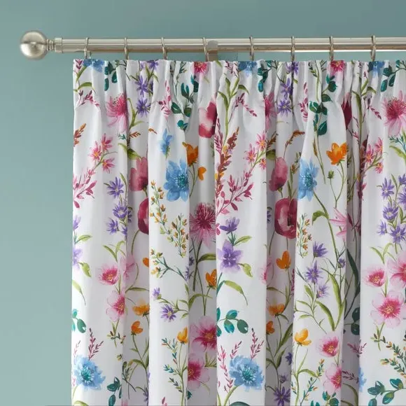 Blackout Curtains with Pencil Pleat - Pink, Polycotton image