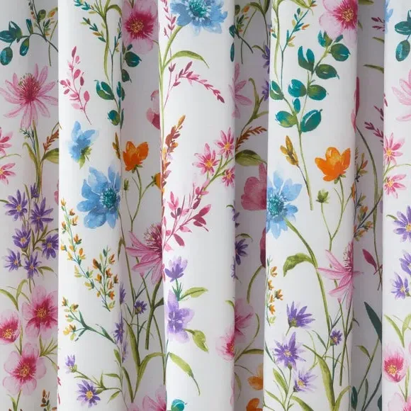 Blackout Curtains with Pencil Pleat - Pink, Polycotton