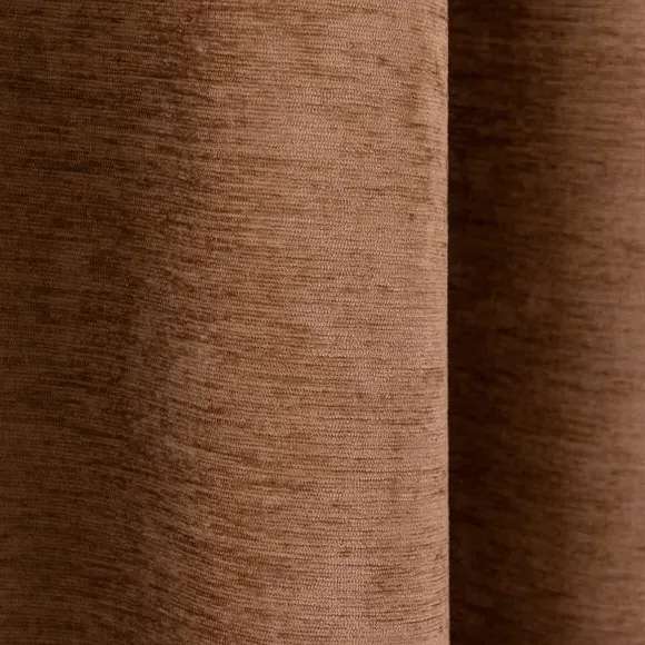 Blackout Eyelet Curtains - Bronze, Chenille