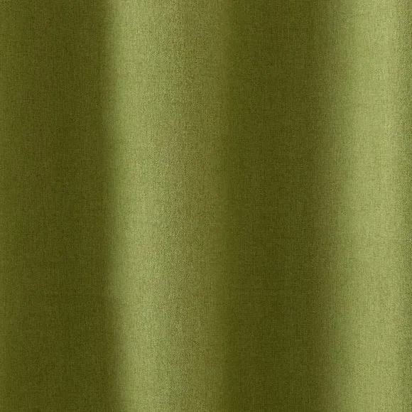 Blackout Eyelet Curtains - Fern, Brushed Fabric