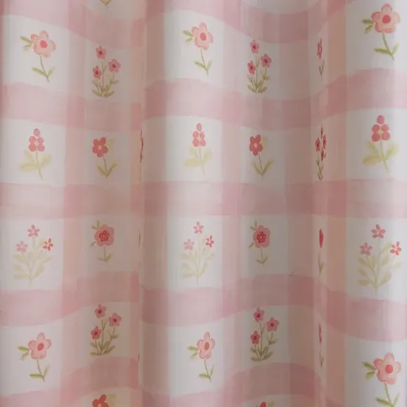 Blackout Eyelet Curtains Floral - Pink, Polycotton