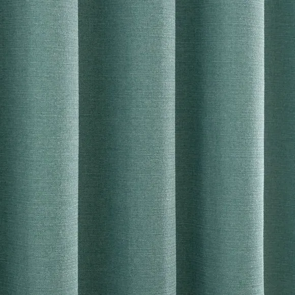 Blackout Eyelet Curtains - Jade Mist, Polyester