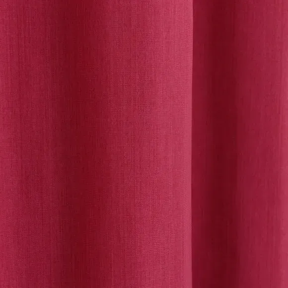 Blackout Eyelet Curtains - Magenta, Polyester