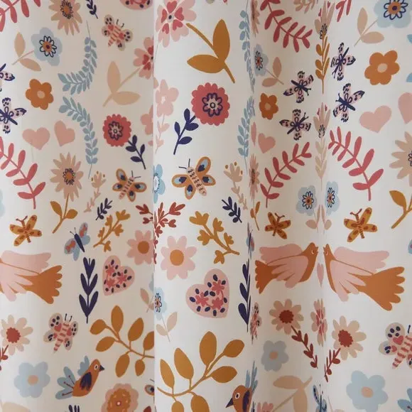 Blackout Eyelet Curtains - Multicolor, Cotton