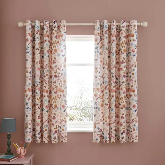 Blackout Eyelet Curtains - Multicolor, Cotton image