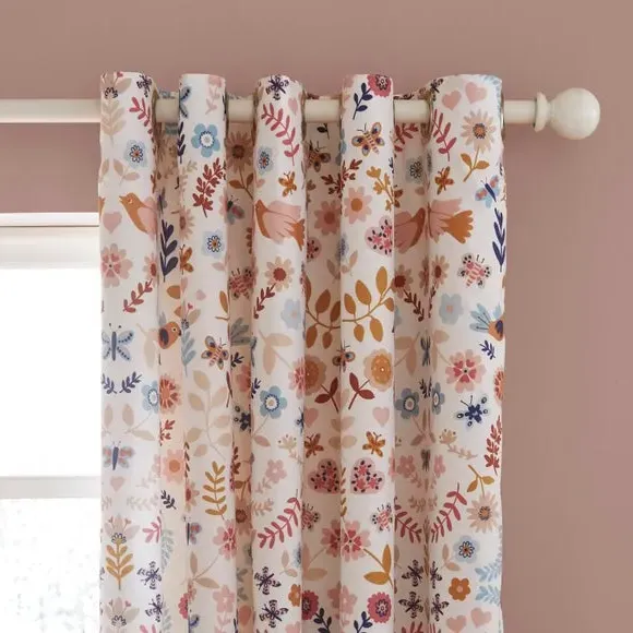 Blackout Eyelet Curtains - Multicolor, Cotton