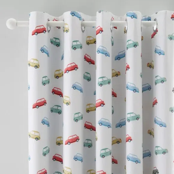 Blackout Eyelet Curtains - Multicolor, Cotton