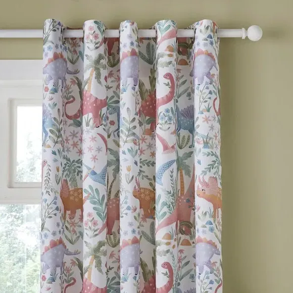 Blackout Eyelet Curtains - Multicolor, Polycotton