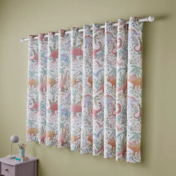 Blackout Eyelet Curtains - Multicolor, Polycotton