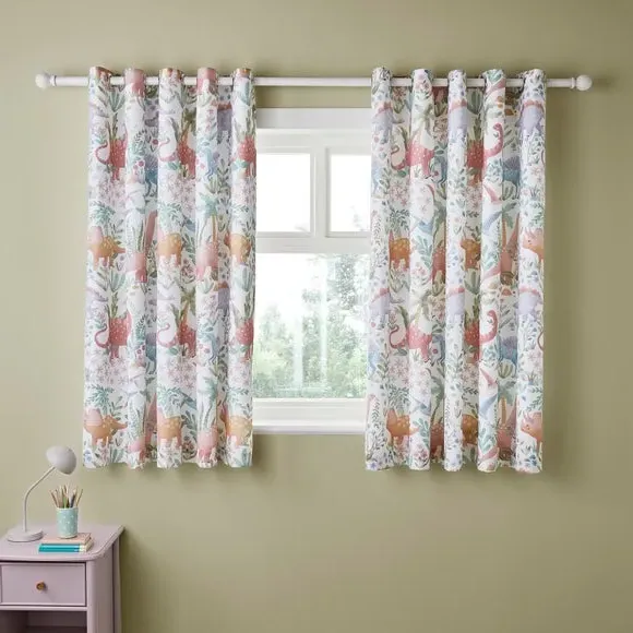 Blackout Eyelet Curtains - Multicolor, Polycotton image
