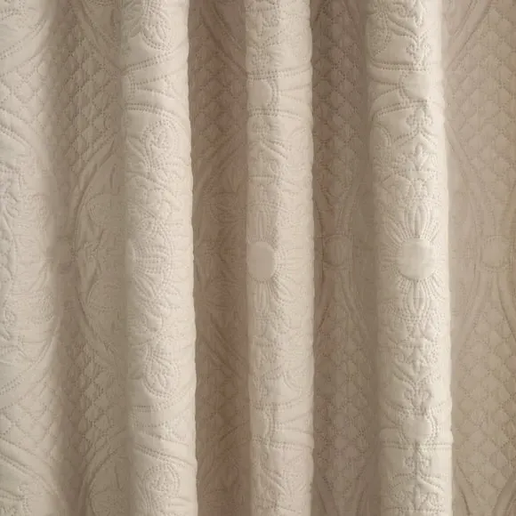 Blackout Eyelet Curtains - Mushroom, Polycotton