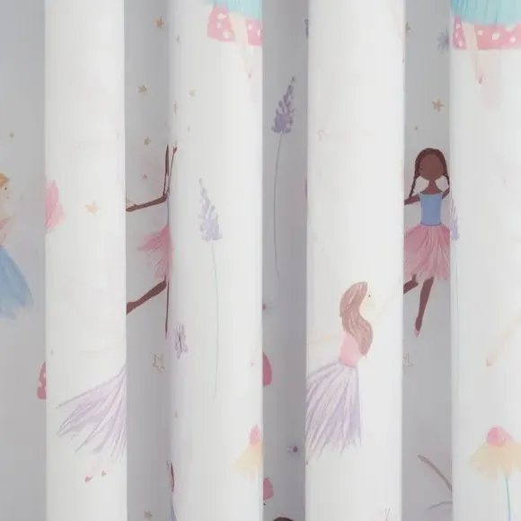 Blackout Eyelet Curtains - Pink, Polyester