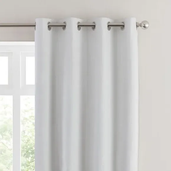 Blackout Eyelet Curtains - Soft Linen, Polyester