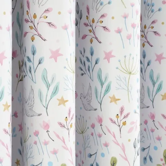 Blackout Eyelet Curtains with Thermal Lining - Pink
