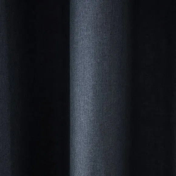 Blackout Eyelet Door Curtain - Charcoal, Polyester