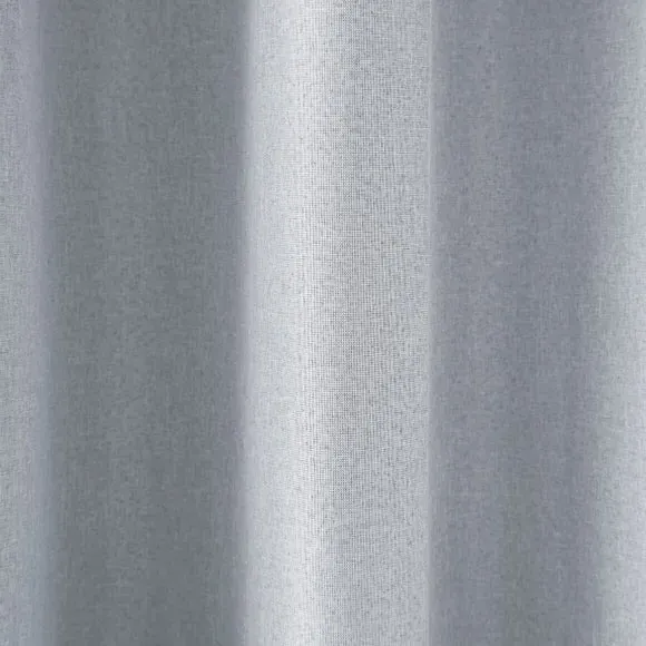 Blackout Eyelet Door Curtain - Grey, Polyester