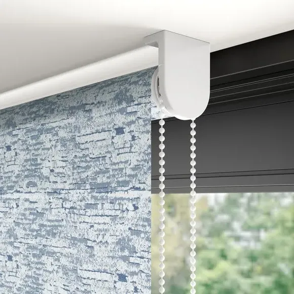 Blackout Roller Blind Abstract Texture - Navy
