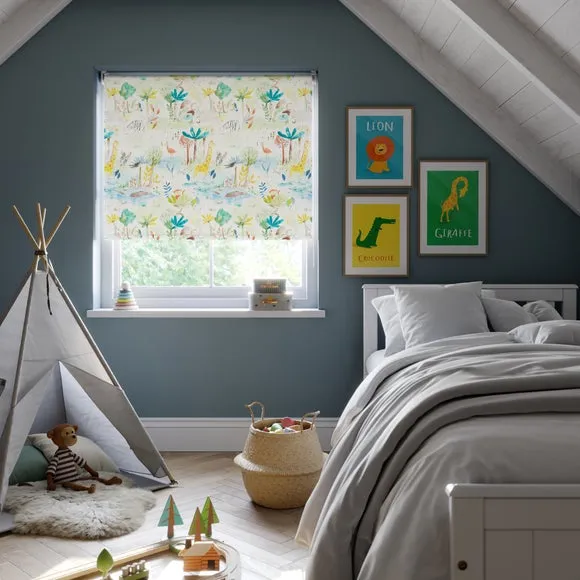 Blackout Roller Blind Animal Print - Multicolor