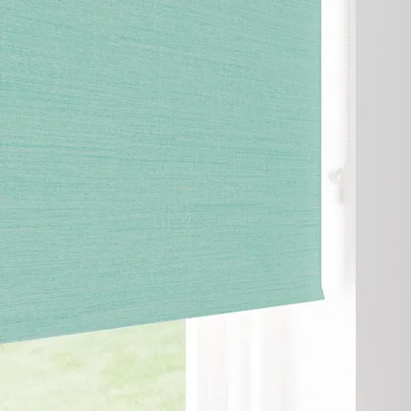 Blackout Roller Blind - Aqua, Polyester