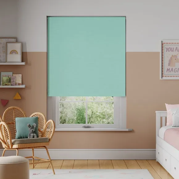 Blackout Roller Blind - Aqua, Polyester image