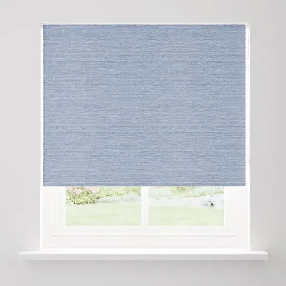 Blackout Roller Blind - Blue, Polyester