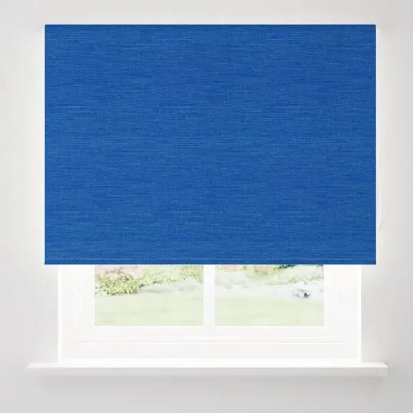 Blackout Roller Blind - Blue, Polyester