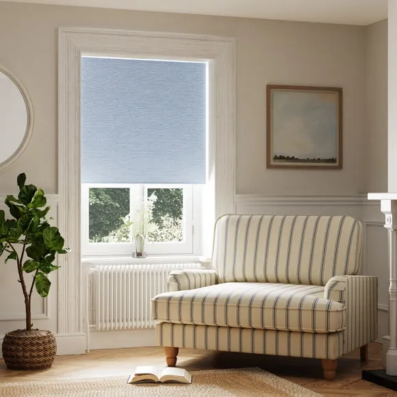 Blackout Roller Blind - Blue, Polyester