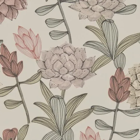 Blackout Roller Blind - Dahlia Blush, Polyester