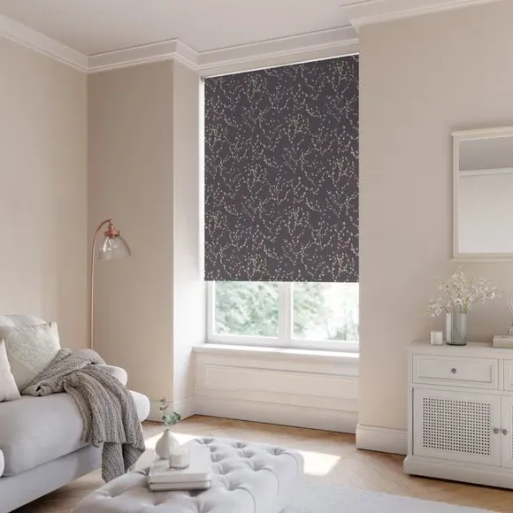 Blackout Roller Blind - Dusky Rose, Fabric