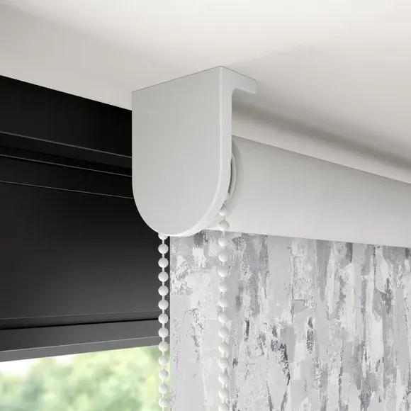 Blackout Roller Blind Flame Retardant - Basalt