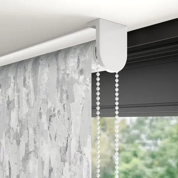 Blackout Roller Blind Flame Retardant - Basalt